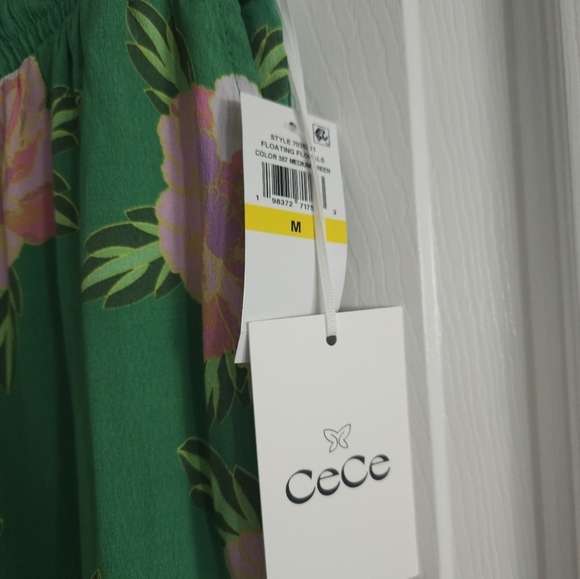 NWT CeCe Floral Wide Leg Pants - Picture 3 of 8